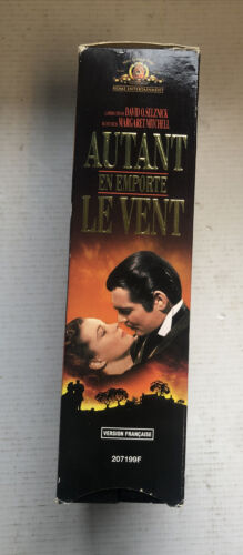 French Movie Box Set Autant en Emporte le Vent - Gone With the Wind VHS