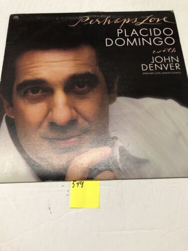 Placiido Domingo With John Denver Perhaps Love Vinyl LP Album