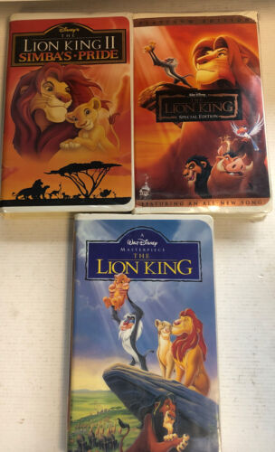 Lion King,platinum Edition,Masterpiece &Lion King 2 Simbas Pride Bundle (VHS)