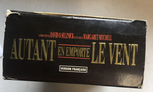 French Movie Box Set Autant en Emporte le Vent - Gone With the Wind VHS