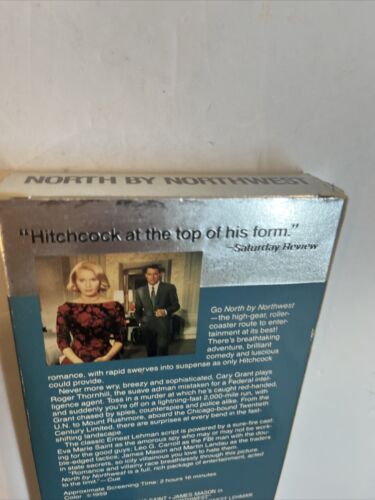 North By Northwest (VHS 1987) Gary Grant • Eva Marie Saint • Alfred Hotchcock