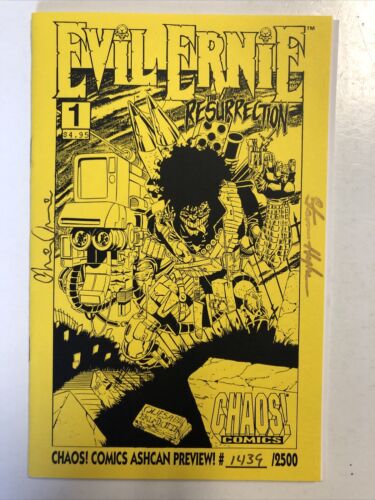 Evil Ernie Resurrection (1993) #1 (NM) Chaos Comics Ashcan #1434/2500 Signed