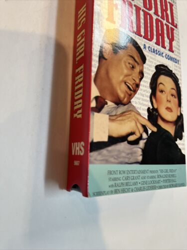 His Girl Friday (VHS 2000) Gary Grant • Rosalind Russell • Ralph Bellamy