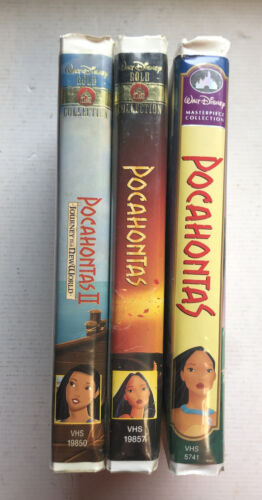 Pocahontas Gold Collection & Masterpiece Bundle VHS(1995)