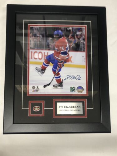 P.k. Subban • Signed Print • With A Frame •