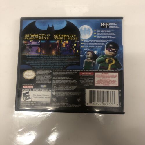 Nintendo DS Lego • Batman The Video Game 2006 • Warner Bros Missing Manual