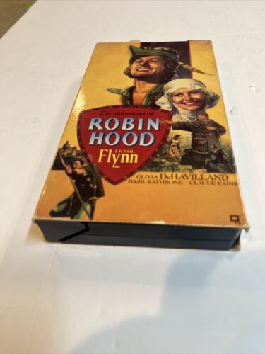 The Adventures of Robin Hood (VHS 1989) Errol Flynn Olivia DeHavilland | Warner