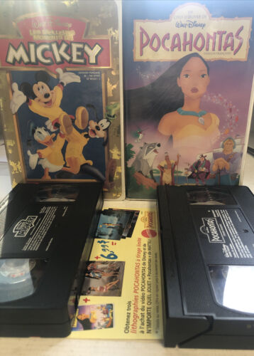 Pocahontas & Les Meillieur Moments De Mickey (French)VHS)