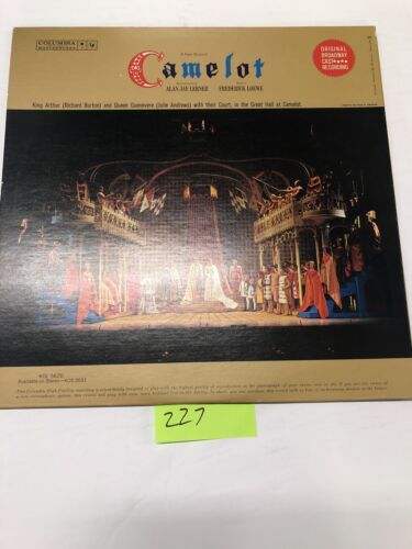 Camelot Original Broadway Cast Recording  Vinyl LP Album