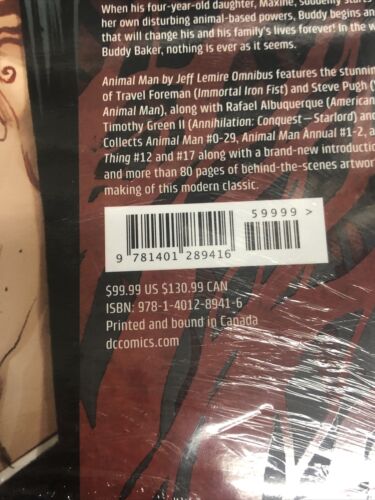 Animal Man Omnibus  (2020) DC Comics  HC Jeff Lemire Sealed!