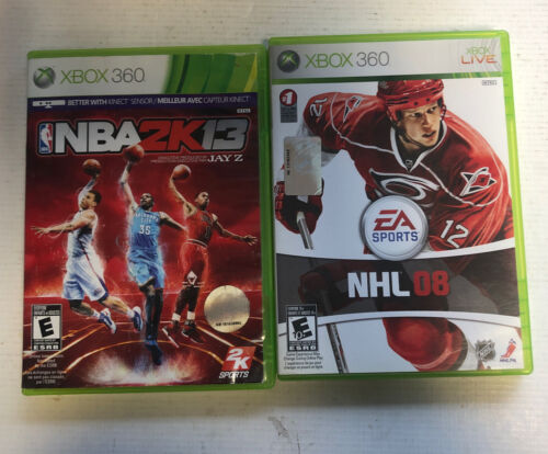 NBA2K13,NHL 08 Xbox360 Bundle