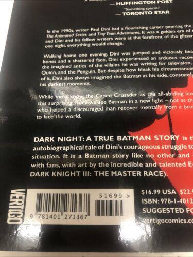 Batman Dark Night A True Batman Story (2016)  TPB • DC Comics • Paul Dini •Risso