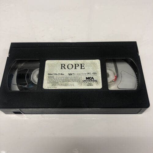 Rope (1995) VHS • Alfref Hitchcock’s Collection • James Stewart ¥ MCA Universal