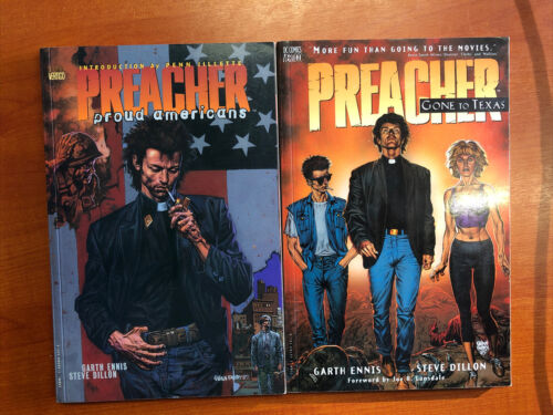 Preacher Proud Americans& Gone To Texas (1997) Vertigo TPB SC Garth Ennis