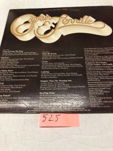 Captain & Tennille Come In From The Rain Vinyl LP  Album