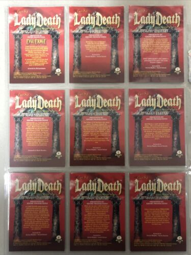 Lady Death Chromium Cards (1994) 1-90Complete Set + Romen Of Chaos 91-99