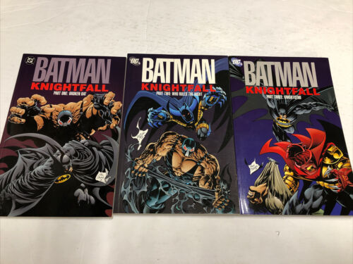 Batman Knightfall Part 1-3 DC Comics TPB SC Chuck Dixon