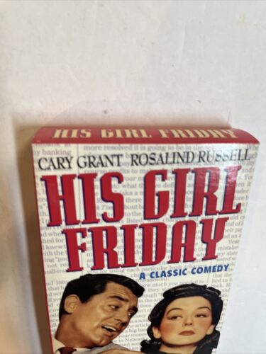 His Girl Friday (VHS 2000) Gary Grant • Rosalind Russell • Ralph Bellamy