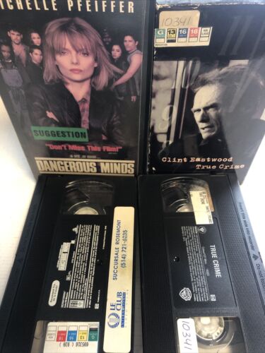 True Crime , Dangerous Minds Bundle VHS.