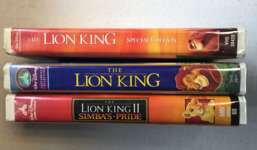 Lion King,platinum Edition,Masterpiece &Lion King 2 Simbas Pride Bundle (VHS)