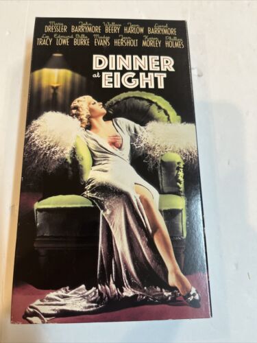 Dinner at Eight (VHS, 2000) Marie Dessler John Barrymore Wallace Berry | Warner