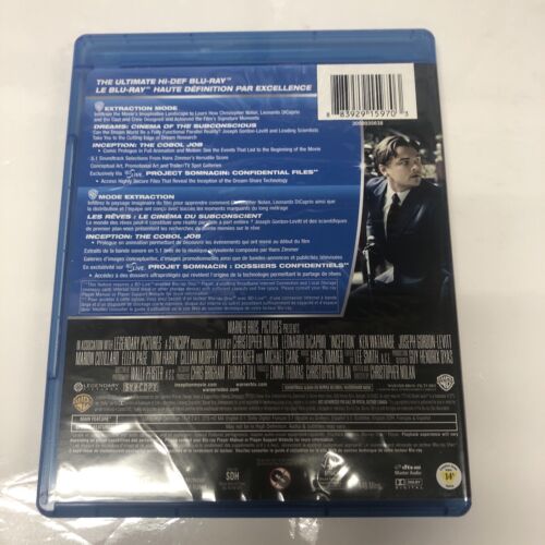 Inception (2010) Blu-ray/DVD • 2-Disc Set • Canadian Includes Digital Copy