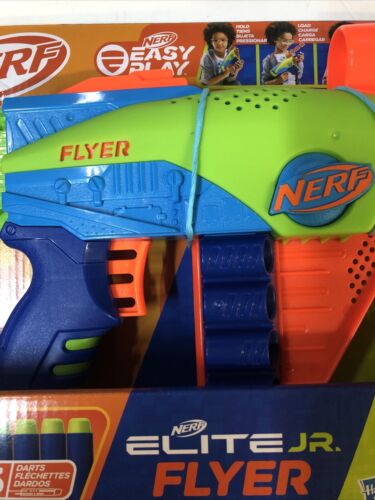 Elite Jr. Flyer (2023) Hasbro • Nerf • Easy Play • 6+ Years • 5 Darts • Toy