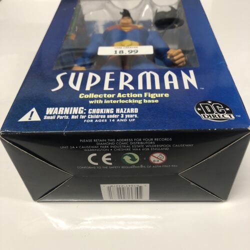 Superman Collector Action Figure With Interlocking Base (2004) • DC Direct