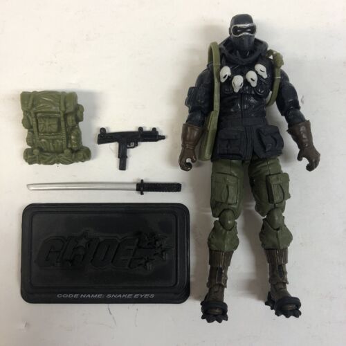 GI Joe 25th Anniversary SNAKE-EYES v35 Hasbro 2008 Complete Mint