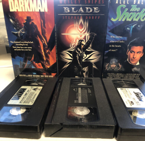 Darkman , Blade , The Shadow (1991-2000) VHS Bundle