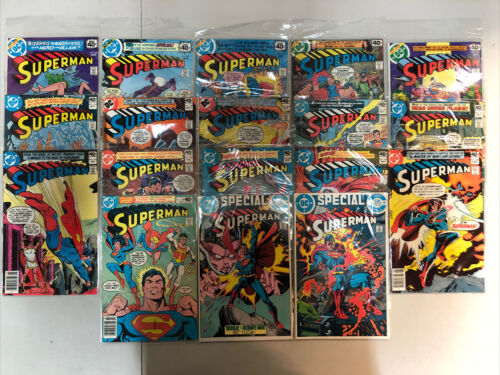 Superman Set (1975) #293-349 + 2 Specials Missing #345 (VF/NM) DC Comics