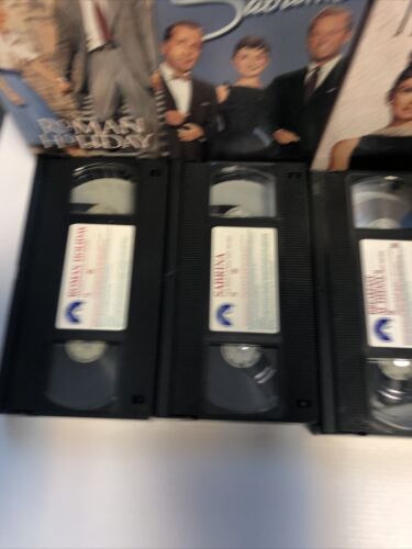 Audrey Hepburn Collection (VHS, 1992, 3-Tape Set) Breakfast at Tiffany’s Sabrina