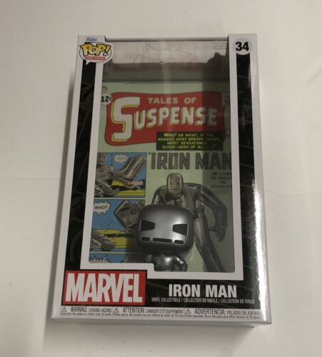 Funko Pop! Comic Book Cover with case: Marvel - Iron Man