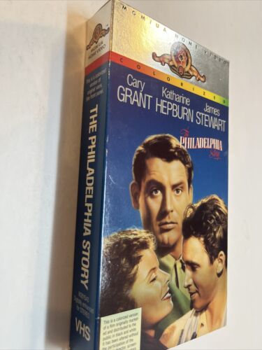 The Philadelphia Story (VHS, 1995) Gary Grant • Katherine Hepburn •James Stewart