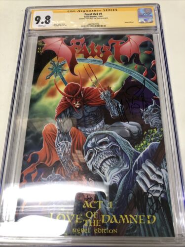 Faust  (1991) #v2 #1 ( CGC 9.8 SS) Signed & Sketch Tim Vigil Northstar Census =2