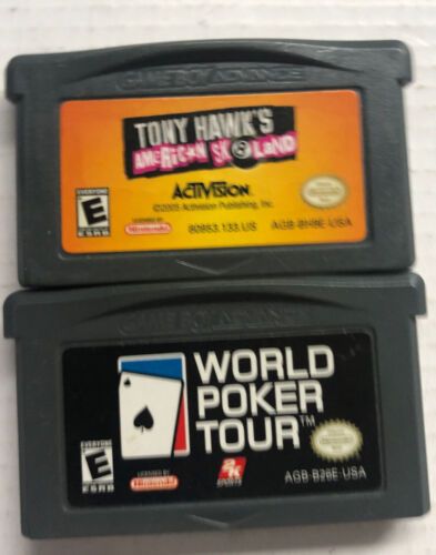 World Poker Tour,Tony Hawk American Sk8Land (GBA,Game Boy Advance)