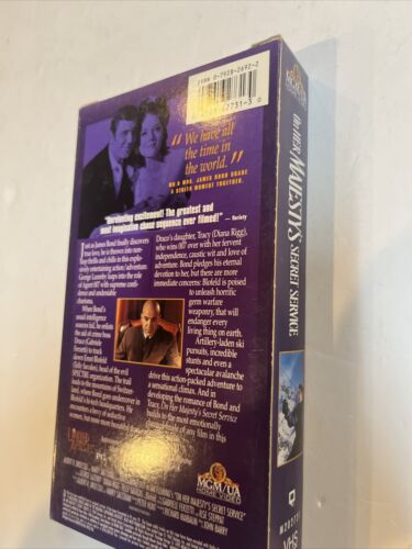 On Her Majestys Secret Service (VHS, 1995) The James Bond 007 Collection