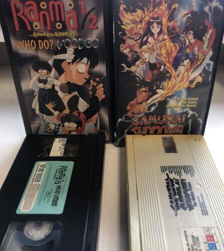 Ranma 1/2  Who Do Voodoo,Samurai Showdown ,Manga English (VHS)