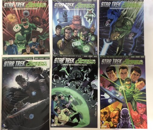 Star Trek/Green Lantern (2015) Set #1-6 + # 1 Cover B • IDW Publishing • DC