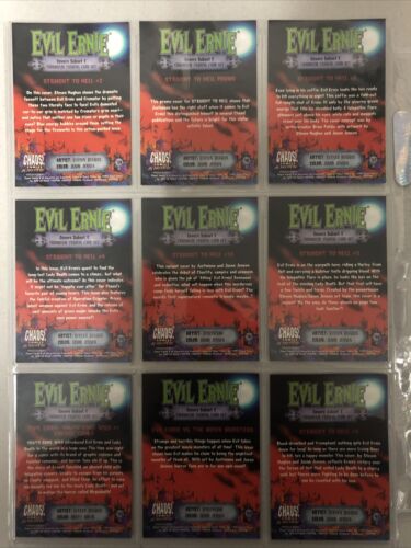 Evil Ernie Glow In The Dark Chromium Card Set