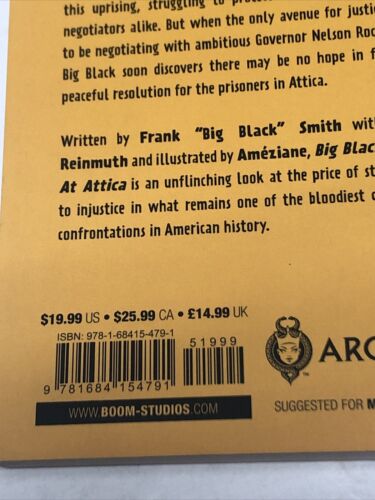 Big Black Stand At Attica  (2020) Archaia SC TPB Frank Smith