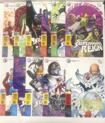 Tangent Superman’s Reign (2008) Set # 1-12 Missing Issue # 9 DC Comics •Jurgens