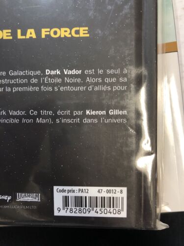 Star Wars Dark Vader Tome 1 (2015) Panini Comics TPB HC Kieran Gillen (French)