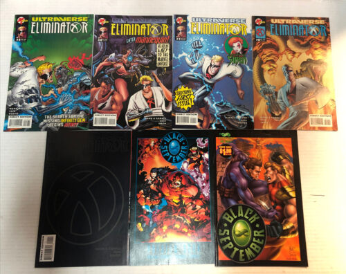 Eliminator/Black September (1995) 0-3 +Infinity+Preview (VF/NM) Set ~ Ultraverse