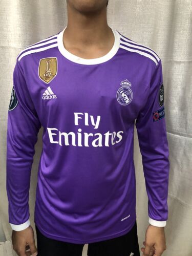 Ronaldo “7” Jersey Real Madrid 2016-2017 Ronaldo Long Sleeve Jersey • Adidas •