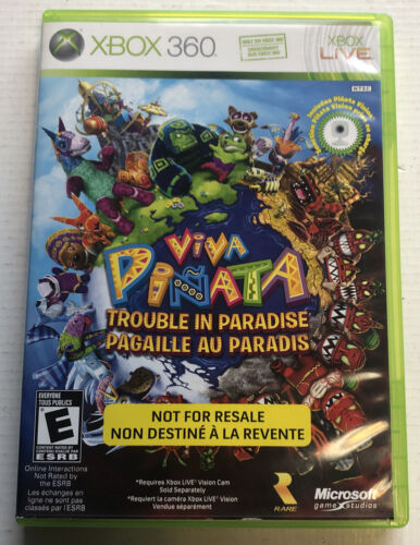 Viva Pinata Trouble In Paradise (XBOX 360, 2008) W/ Manual CIB Tested