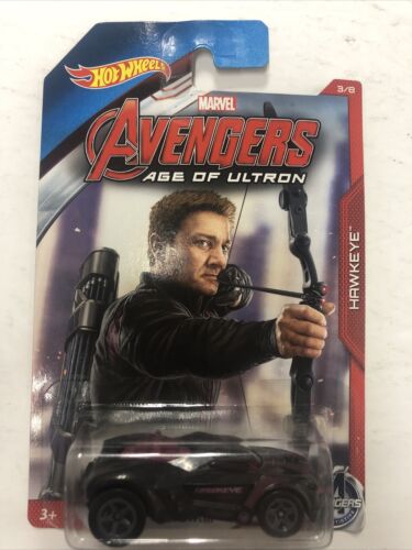 2015 Hot Wheels Marvel Avengers Age of Ultron-Hawkeye 3/8 GROWLER Black Mint