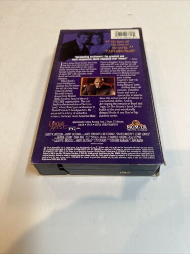 On Her Majestys Secret Service (VHS, 1995) The James Bond 007 Collection