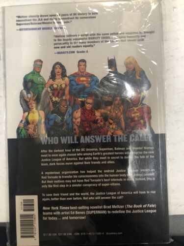 Justice League Of America Vol.1 Tornado’s Path (2007) Dc Comics TPB SC B.Meltzer