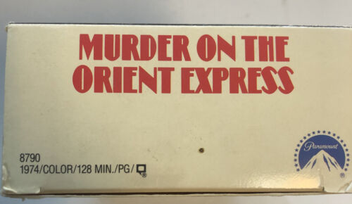 Murder on the Orient Express (1998) Vhs ~ Agatha Christie | Albert Finney